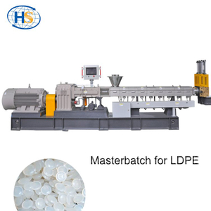 Twin-Schrauben-Extruder-Masterbatch-Maschine für HDPE-LLDPE-LDPE-Film